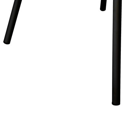 Bentley | Modern Metal Clay Grey Fabric Dining Chairs With Arms | Set Of 2 | Black