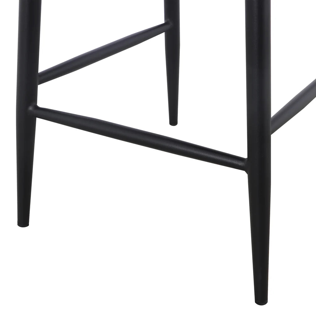 Bentley | Modern Grey Boucle Fabric Bar Stools | Anthracite Grey