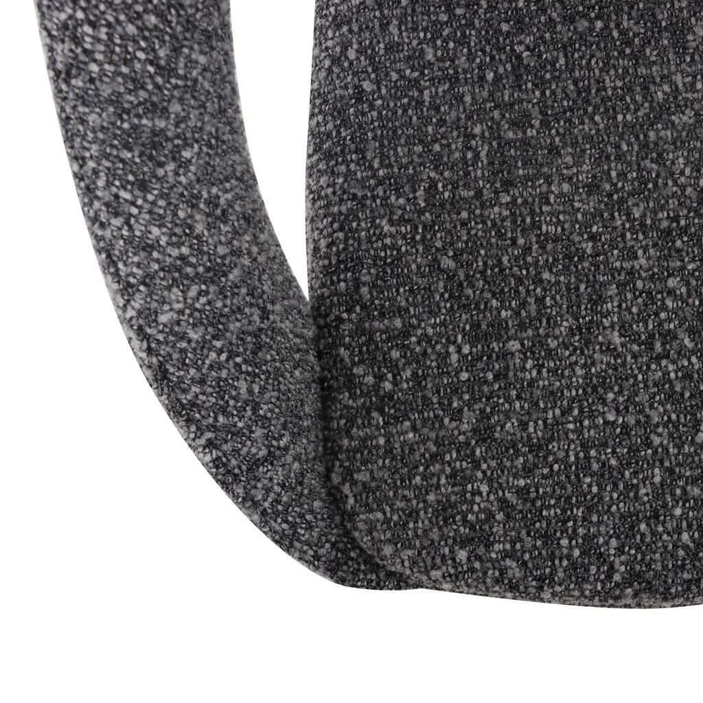 Bentley | Modern Grey Boucle Fabric Bar Stools | Anthracite Grey