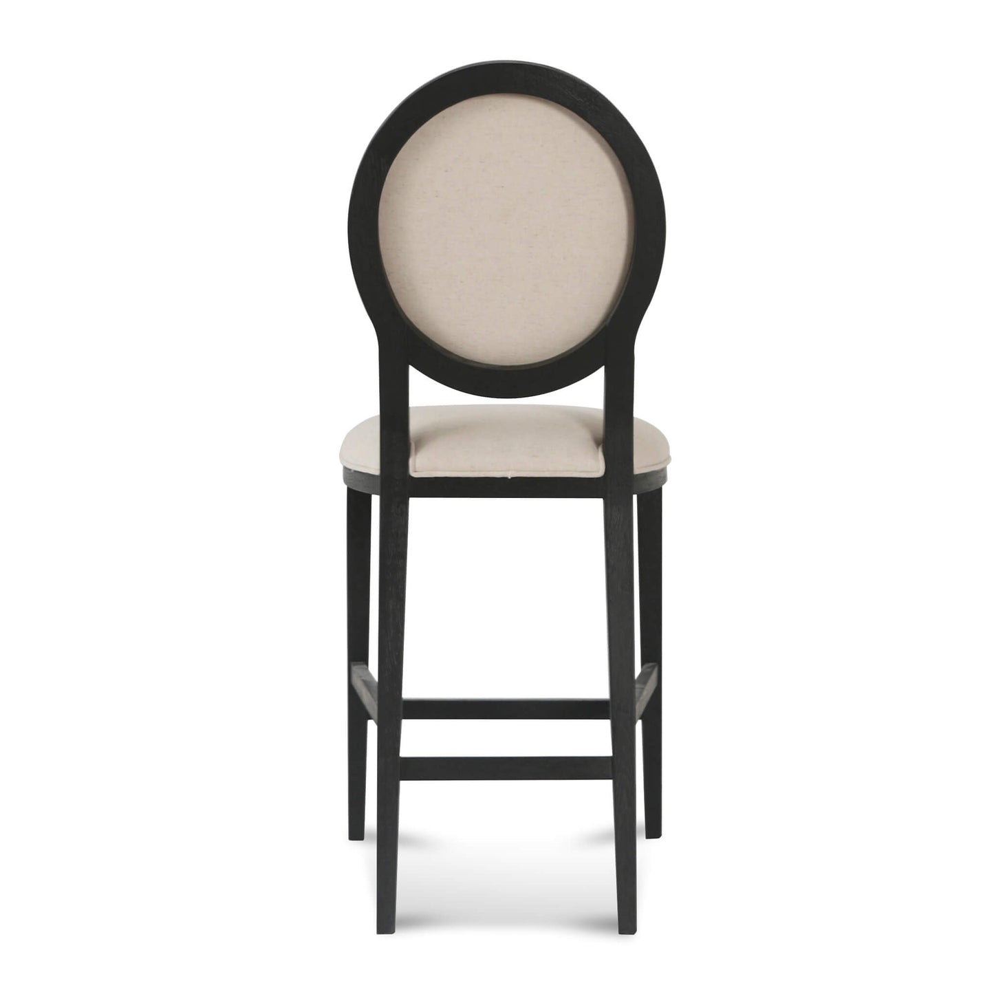 Berwick | Light Beige Fabric French Provincial Commercial Bar Stool