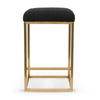 Beverly | Backless Black Boucle Fabric Bar Stool