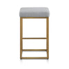 Beverly | Backless Metal Boucle Fabric Bar Stools