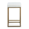 Beverly | Backless Metal Boucle Fabric Bar Stools