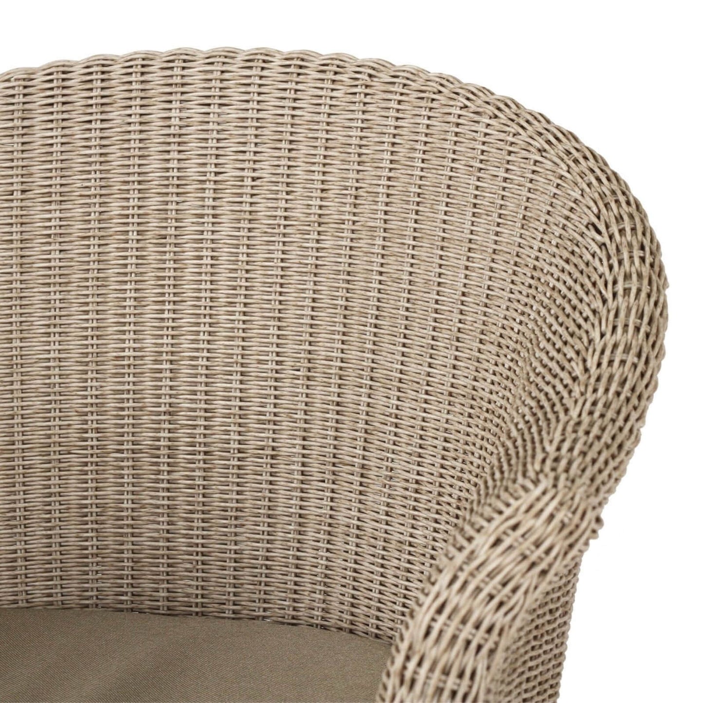 Bramptons | Coastal Teak Indoor Outdoor Wooden Dining Chairs With Arms | Mushroom