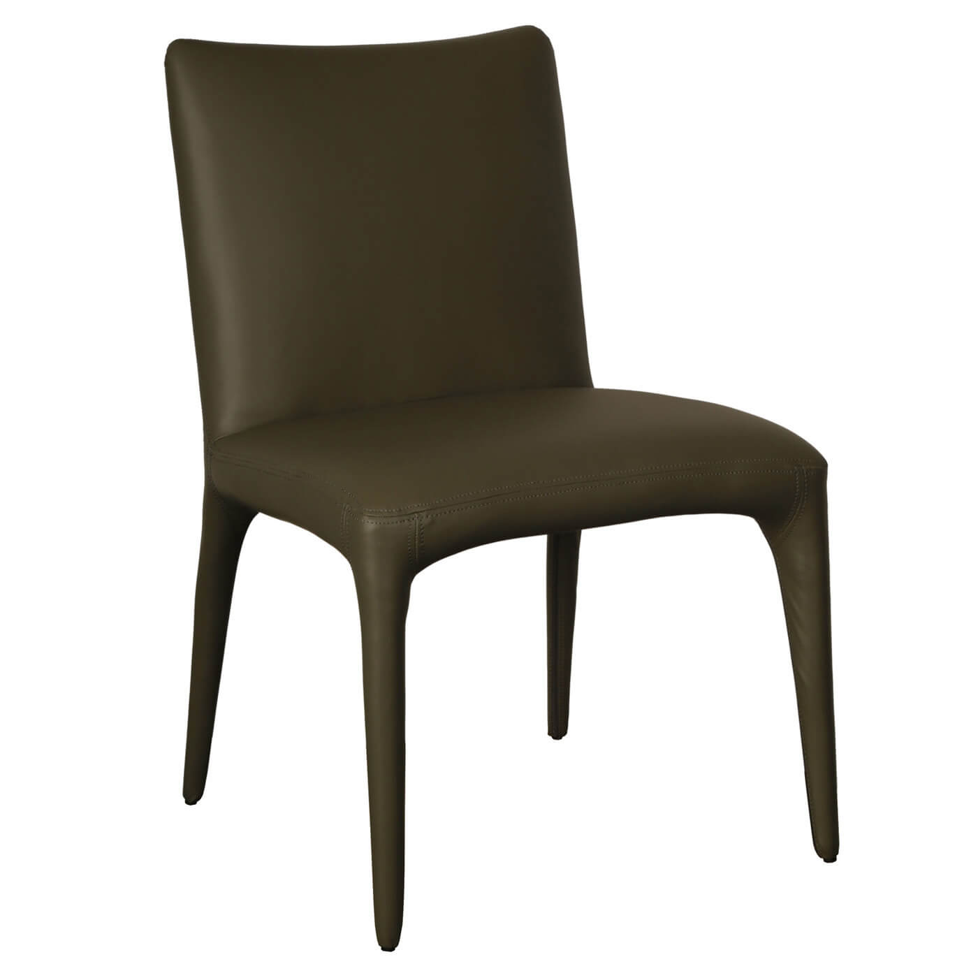 Bravo | Modern Olive PU Leather Dining Chairs | Set Of 2 | Olive