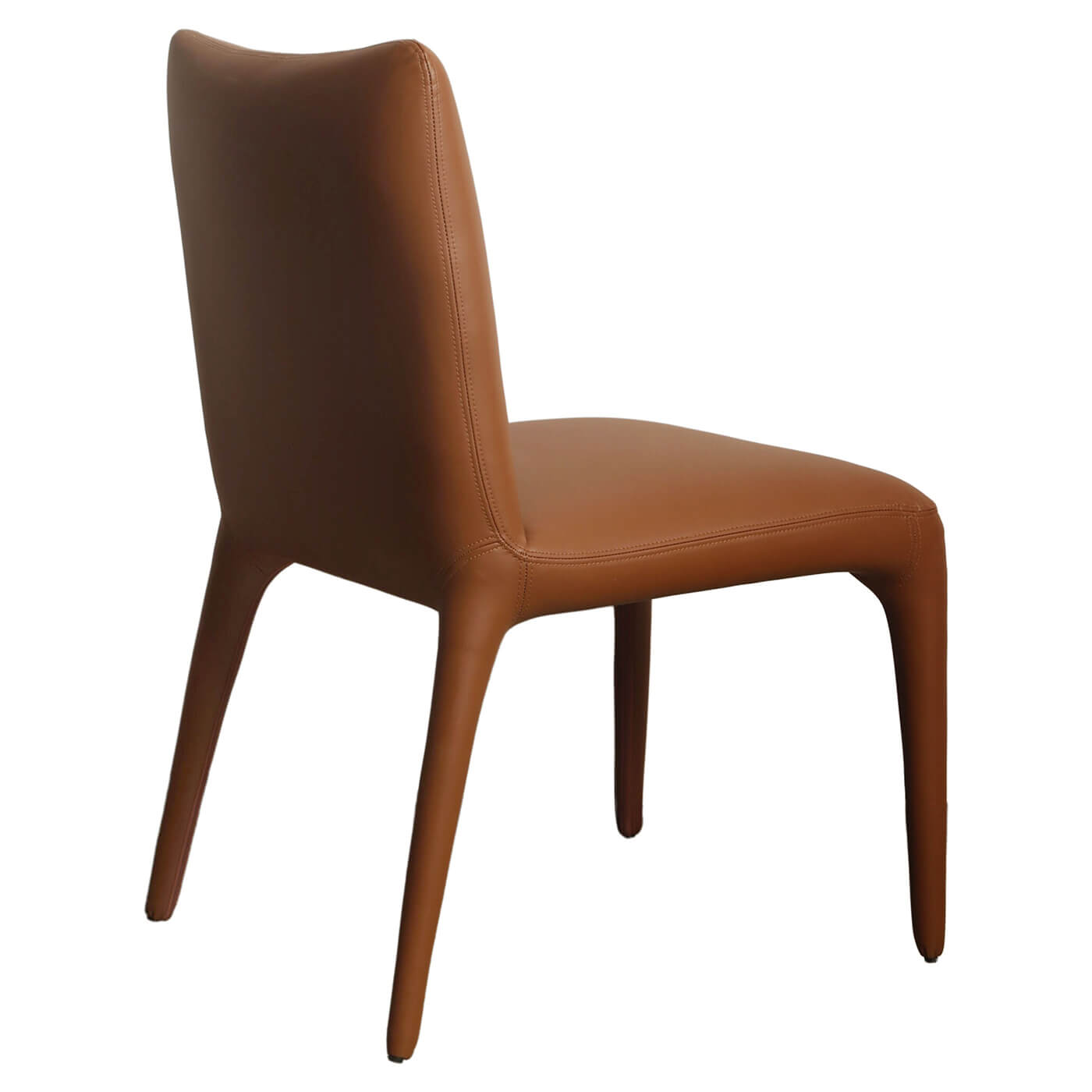 Bravo | Modern Olive PU Leather Dining Chairs | Set Of 2 | Tan