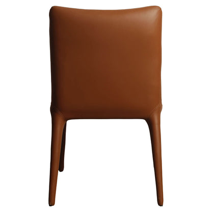 Bravo | Modern Olive PU Leather Dining Chairs | Set Of 2 | Tan