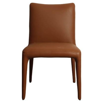 Bravo | Modern Olive PU Leather Dining Chairs | Set Of 2 | Tan