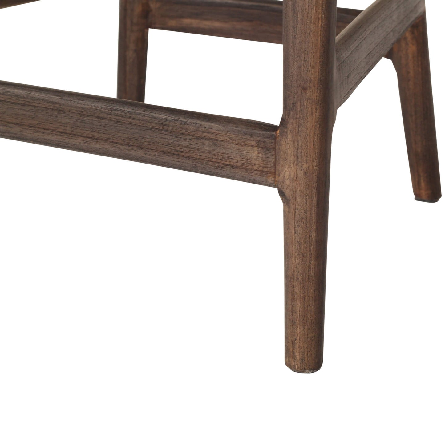 Coastal Wooden Dark Brown Rattan Bar Stool | Dark Brown