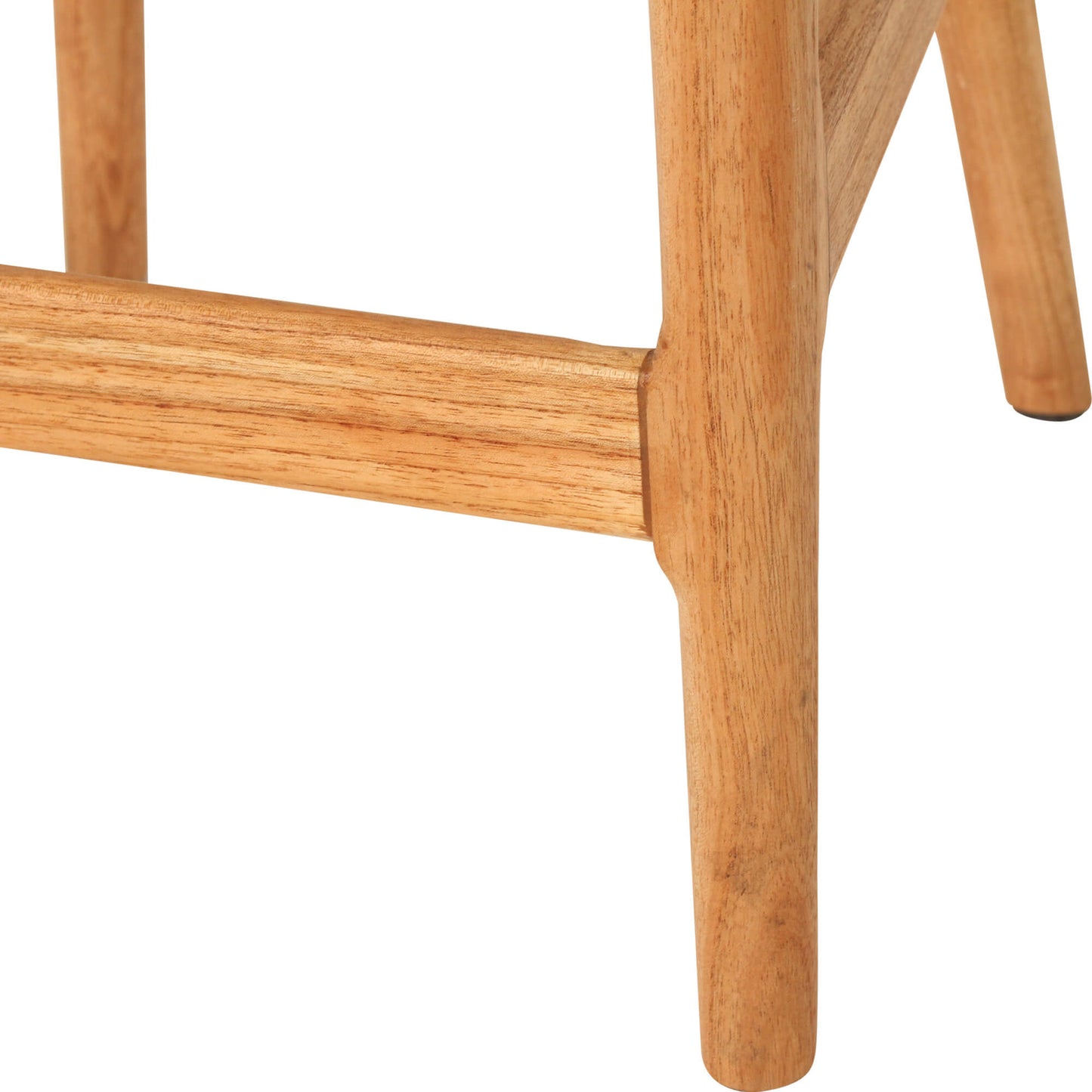 Coastal Wooden Natural Rattan Bar Stool | Natural