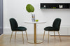 Brookfield | Metal White Marble Effect Round Dining Tables