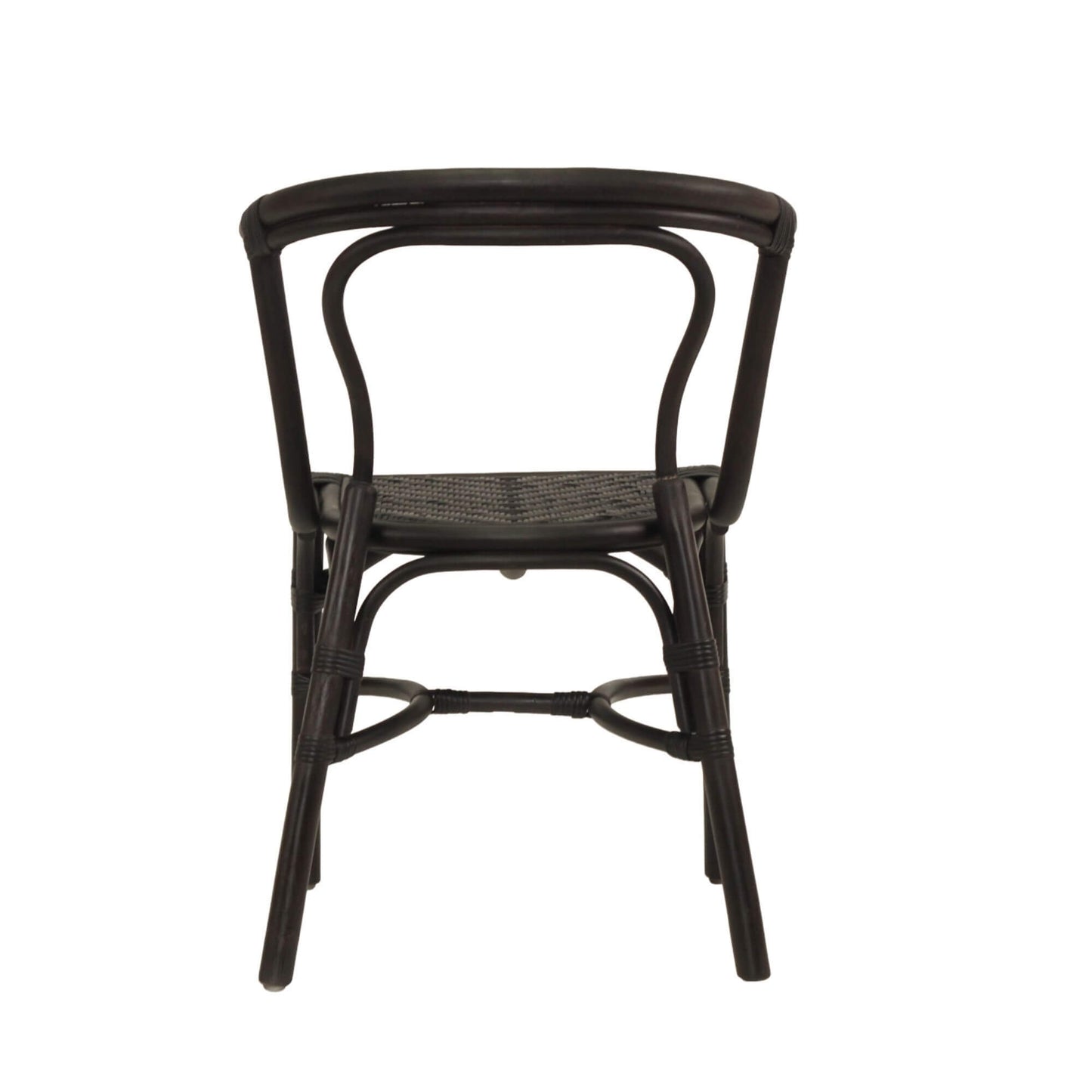 Brookwater | Coastal Black Natural Rattan Dining Chairs | Black