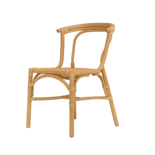 Brookwater | Coastal Black Natural Rattan Dining Chairs | Natural