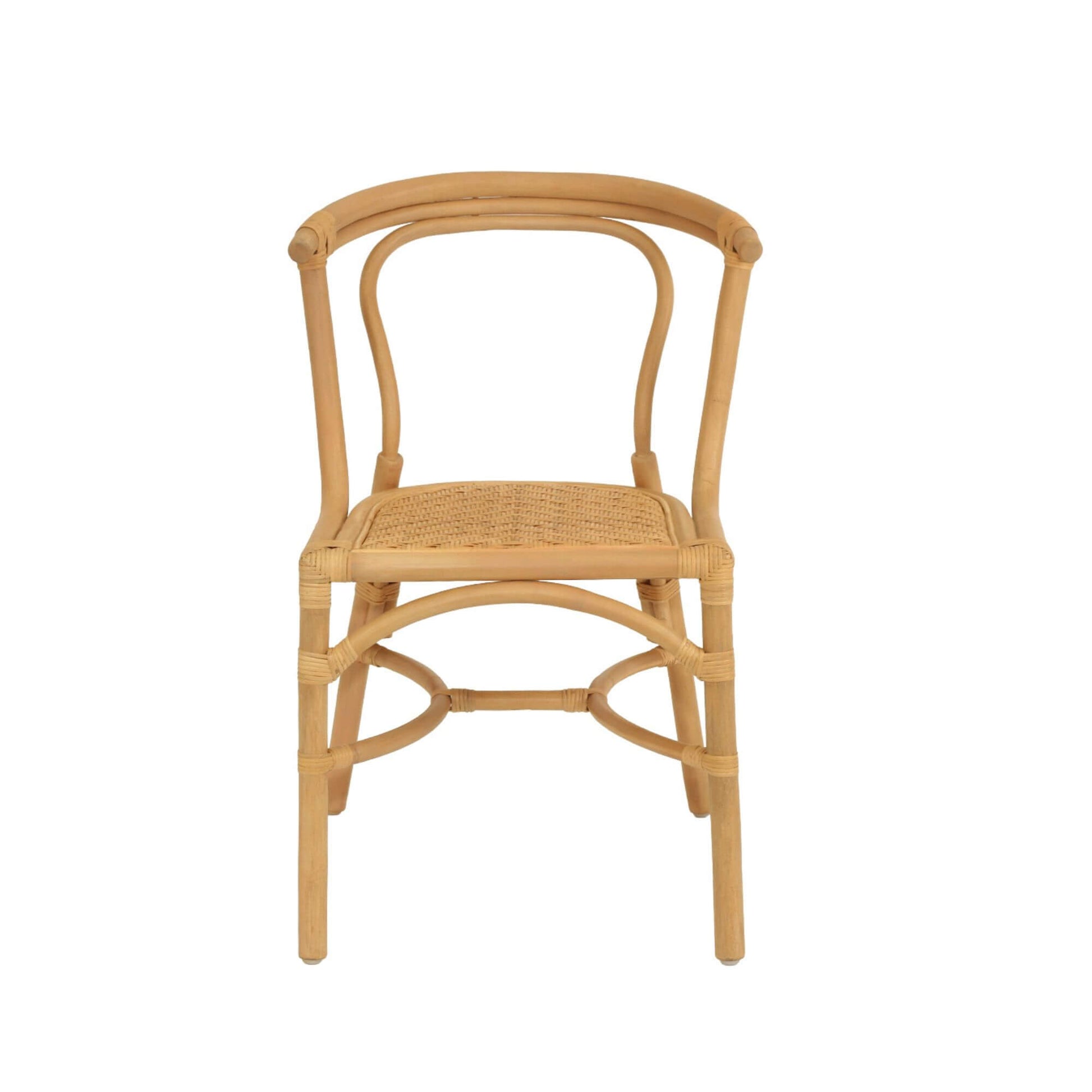 Brookwater | Coastal Black Natural Rattan Dining Chairs | Natural