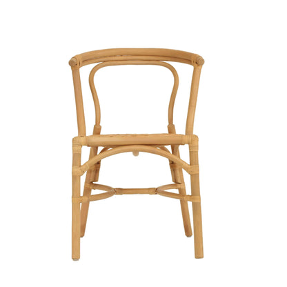 Brookwater | Coastal Black Natural Rattan Dining Chairs | Natural