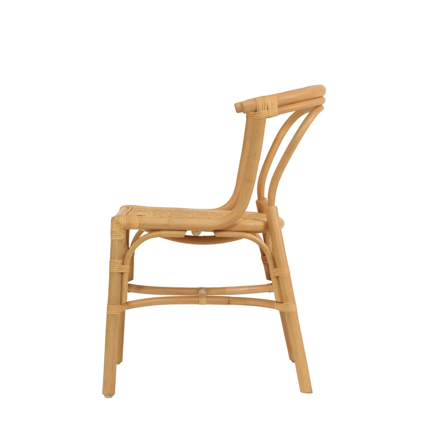Brookwater | Coastal Black Natural Rattan Dining Chairs | Natural