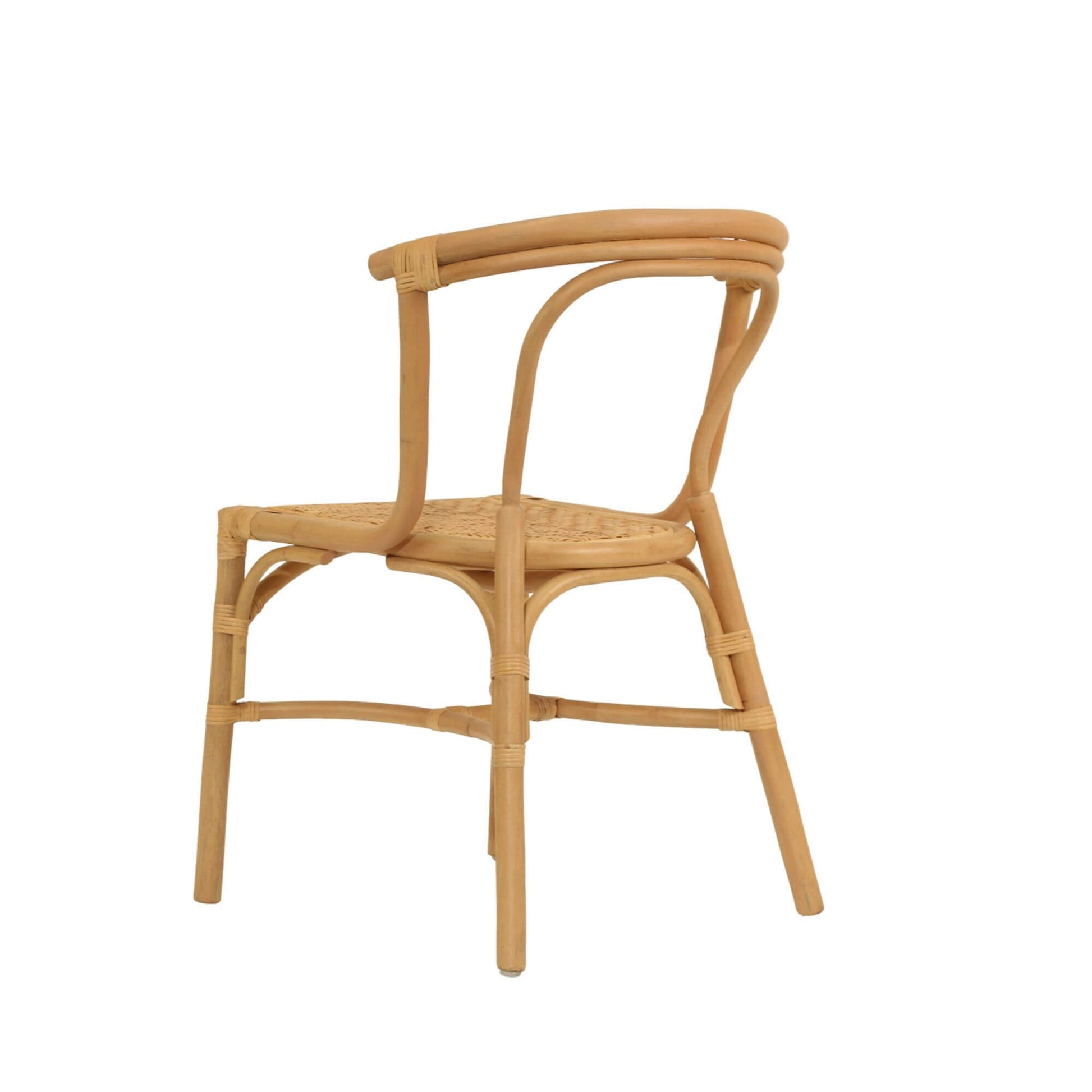 Brookwater | Coastal Black Natural Rattan Dining Chairs | Natural