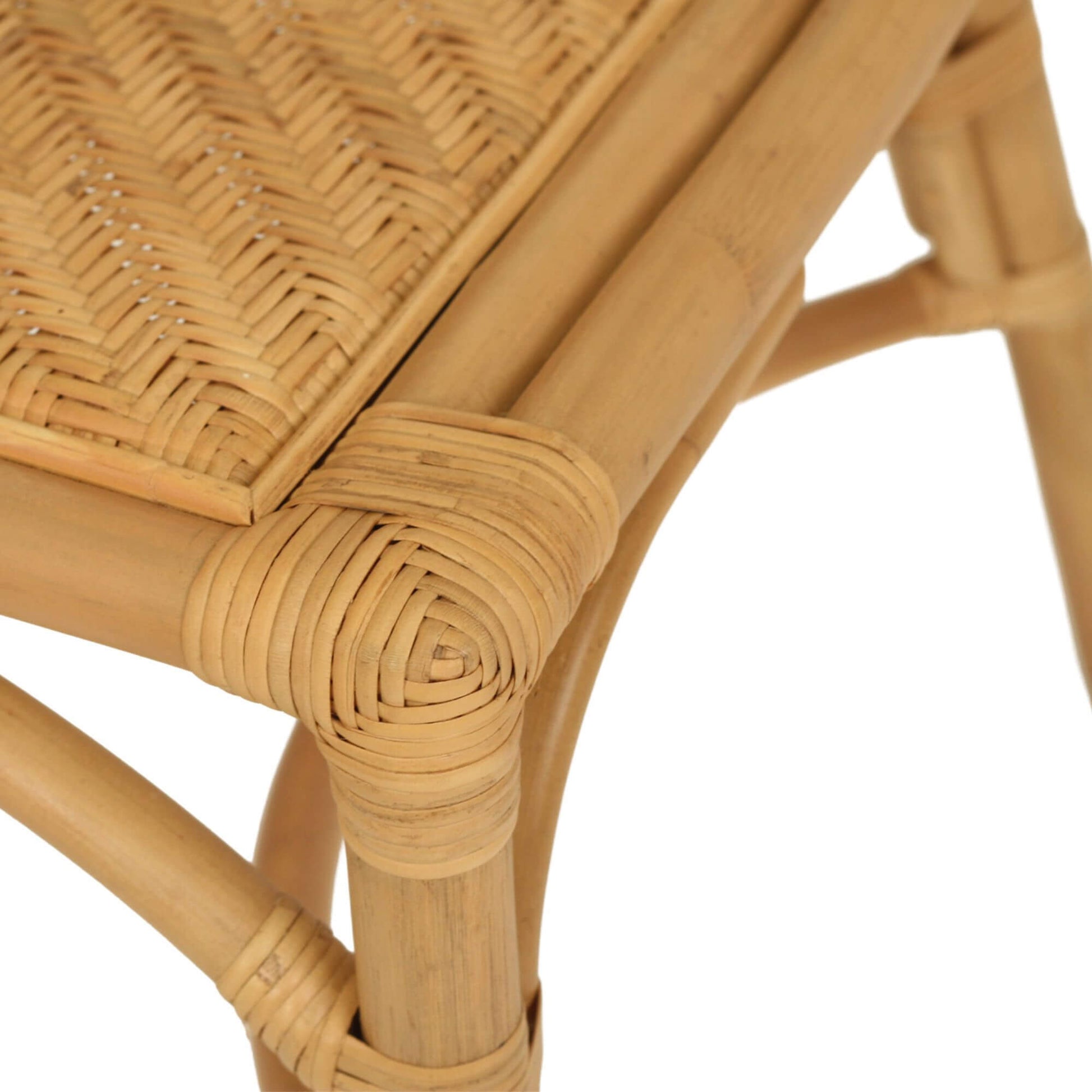 Brookwater | Coastal Black Natural Rattan Dining Chairs | Natural
