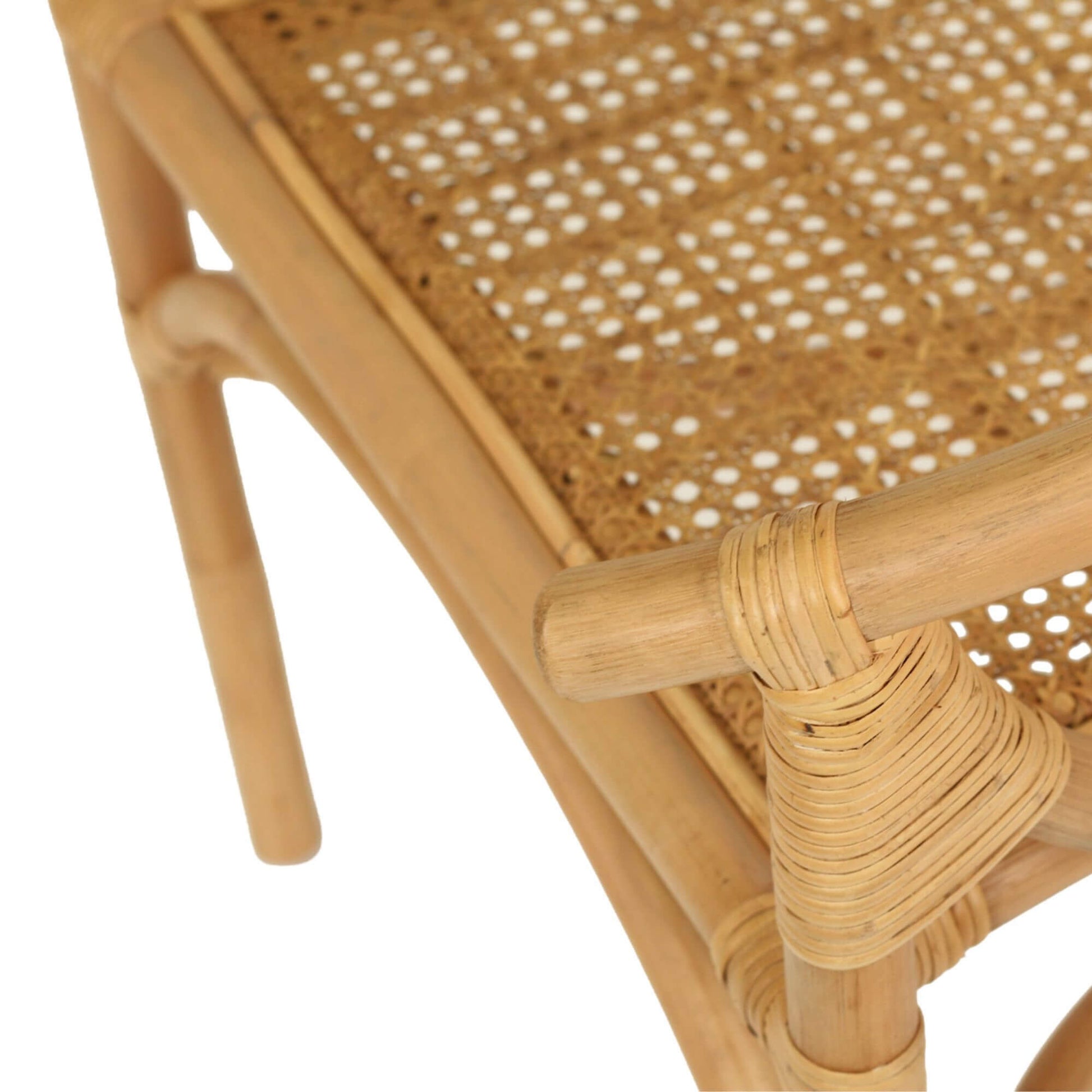 Brookwater | Coastal Black Natural Rattan Dining Chairs With Arms | Natural