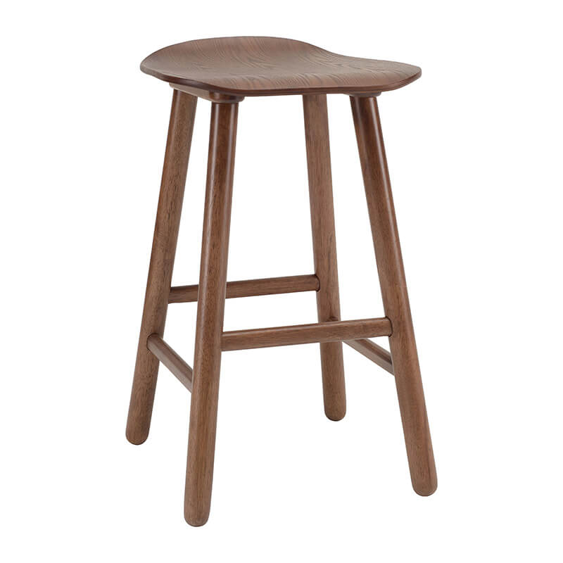 Bulbarin | Contemporary Coastal Wooden Bar Stool