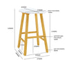 Bulbarin | Contemporary Coastal Wooden Bar Stool