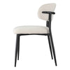 Buller | Mid Century Off White Boucle Fabric Dining Chairs | Set Of 2