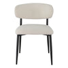 Buller | Mid Century Off White Boucle Fabric Dining Chairs | Set Of 2