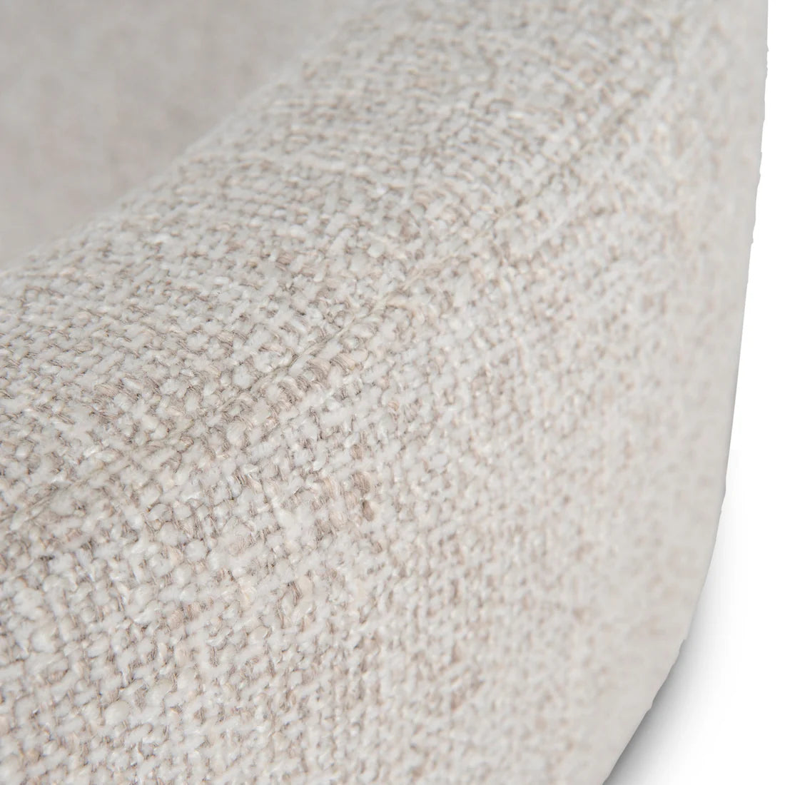 Bundeena | Modern Coastal Beige Fabric Dining Chairs With Arms | Beige