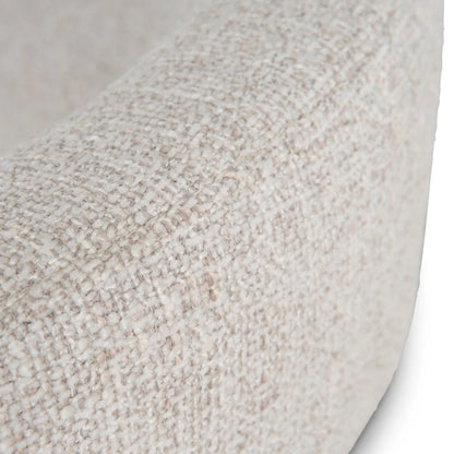 Bundeena | Modern Coastal Beige Fabric Dining Chairs With Arms | Beige