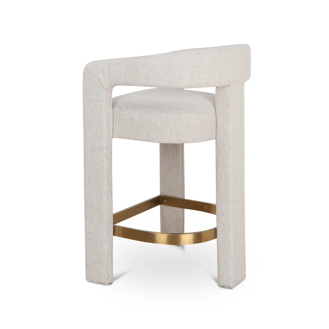 Bundeena | Modern Coastal Beige Fabric Dining Chairs With Arms | Beige