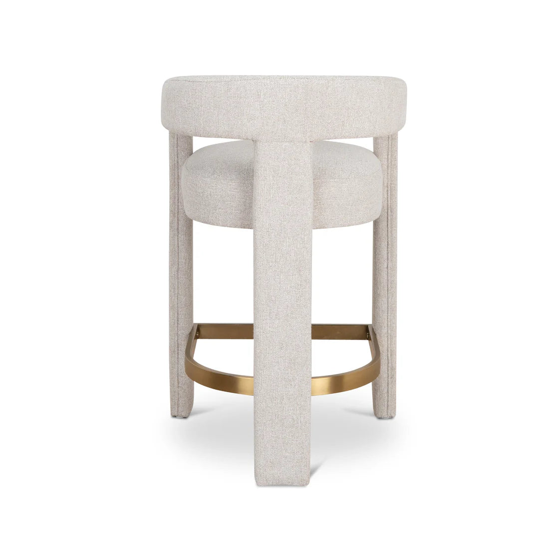 Bundeena | Modern Coastal Beige Fabric Dining Chairs With Arms | Beige