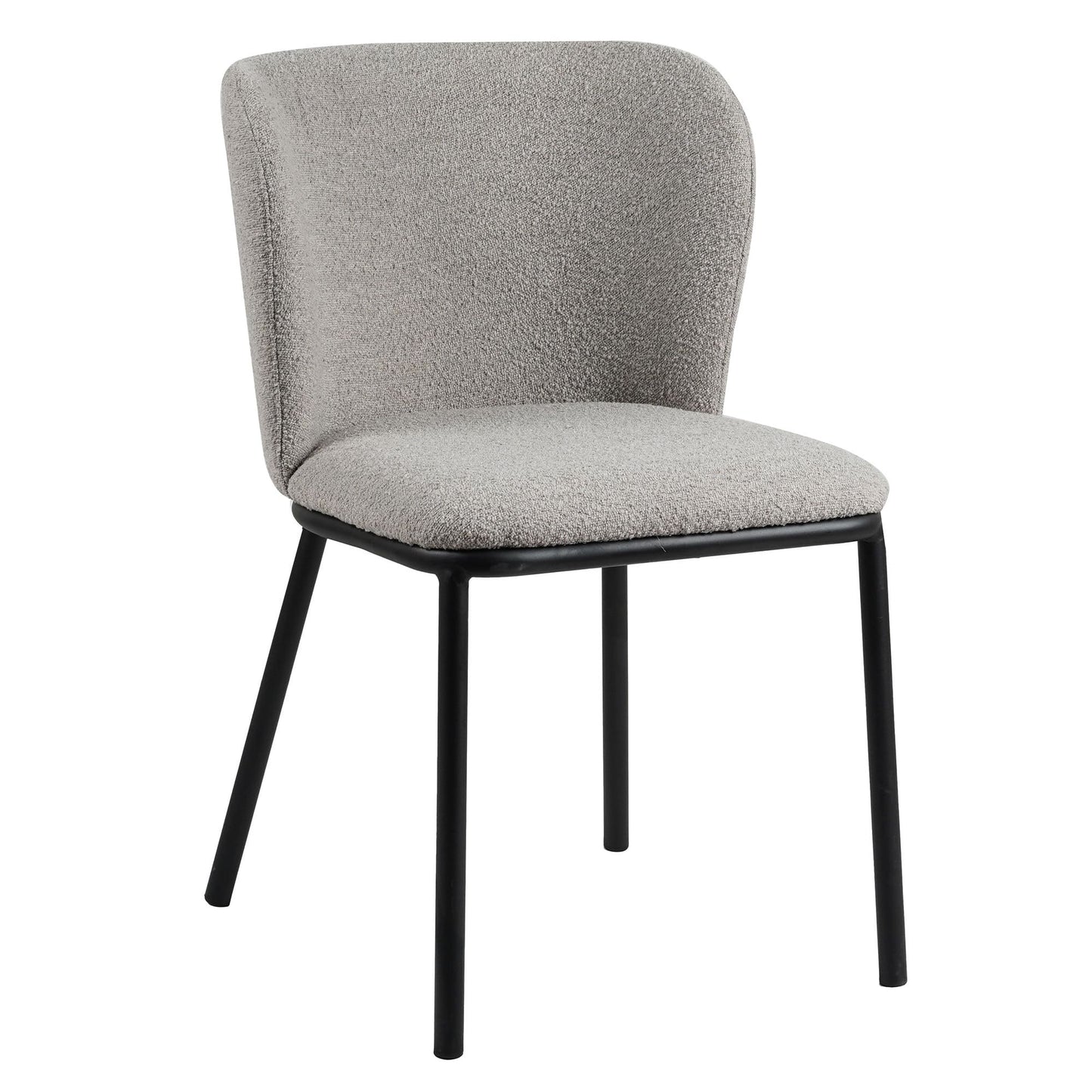Canterbury | Latte White Fabric Modern Dining Chairs | Set of 2 | Latte