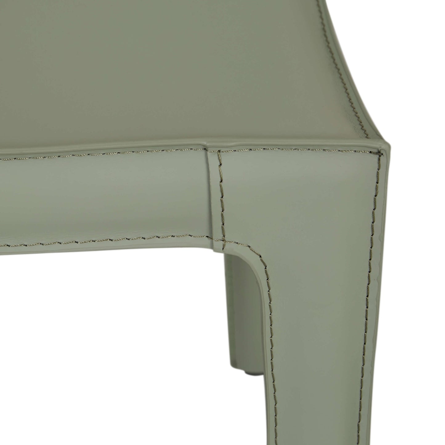 Carlo | Modern Recycled Leather Dining Chairs | Set Of 2 | Moss