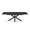 Caspian | Black Ceramic Rectangular 8 Person 2.2m Extension Dining Table