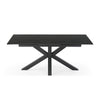 Caspian | Black Ceramic Rectangular 8 Person 2.2m Extension Dining Table