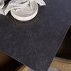 Caspian | Black Ceramic Rectangular 8 Person 2.2m Extension Dining Table