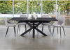Caspian | Black Ceramic Rectangular 8 Person 2.2m Extension Dining Table