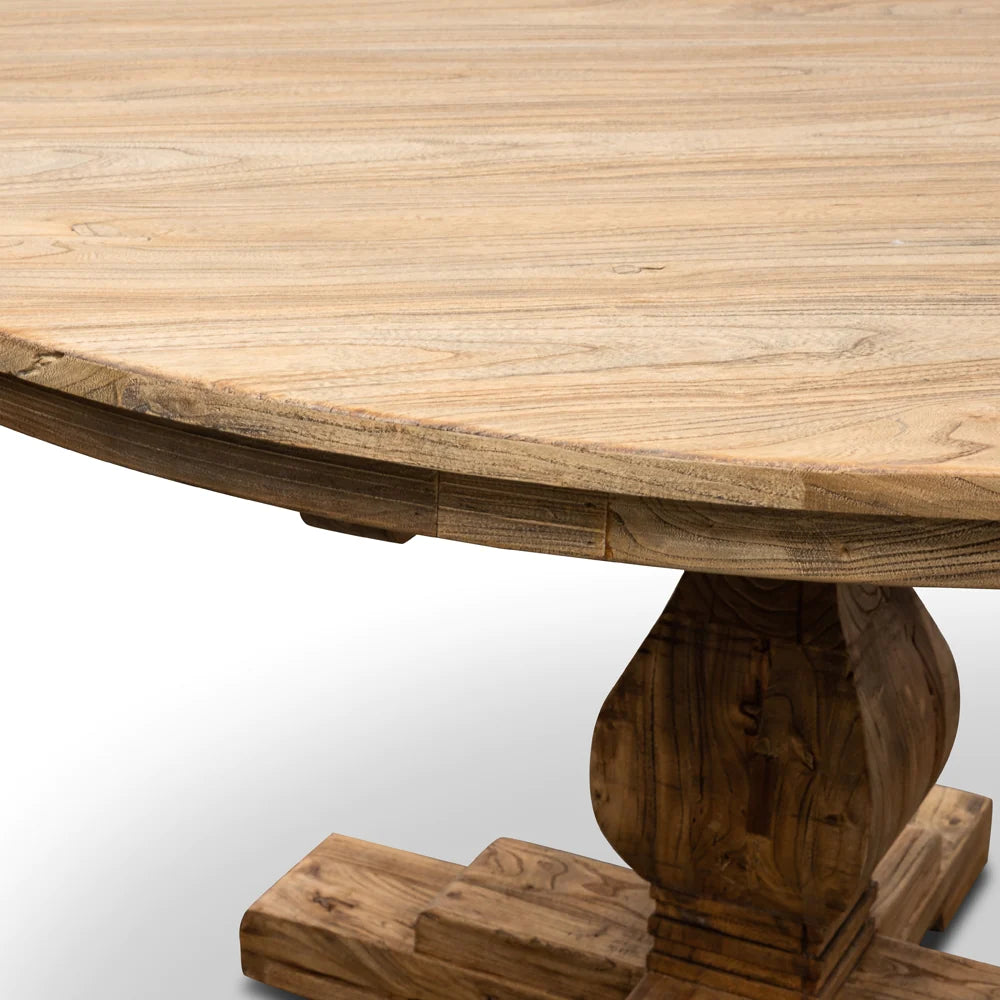 Chadwick | 1.4m Natural Wooden Round Dining Table | Natural