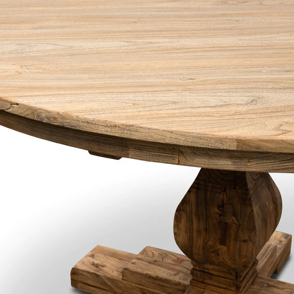 Chadwick | 1.4m Natural Wooden Round Dining Table | Natural