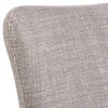 Charlton | Light Grey Upholstered Metal Modern Dining Chair With Arms