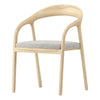 Clarington | Natural Scandinavian Upholstered Wooden Dining Chairs | Set Of 2