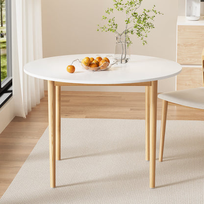 Cobberas | Modern White 4 Seater Wooden Dining Table | White