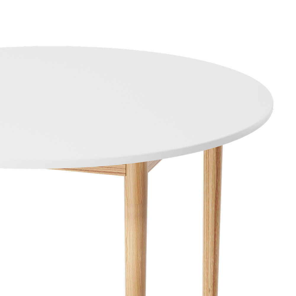 Cobberas | Modern White 4 Seater Wooden Dining Table | White