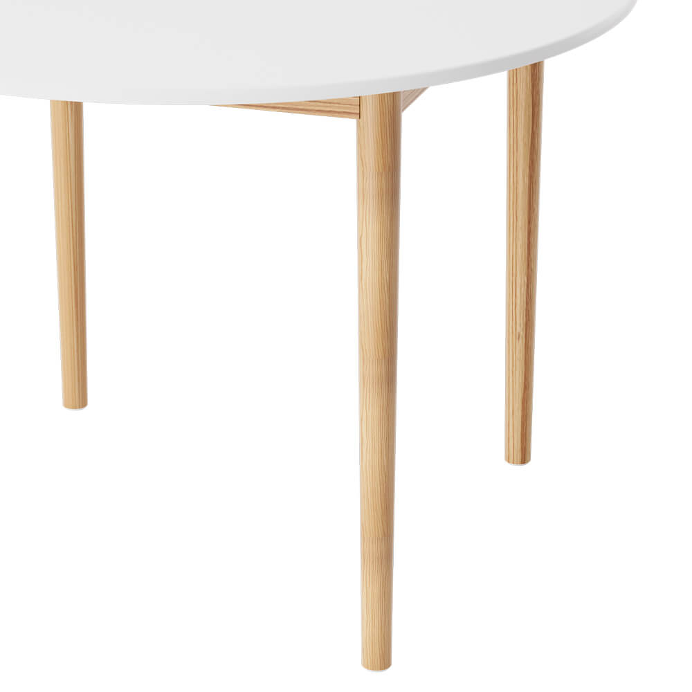 Cobberas | Modern White 4 Seater Wooden Dining Table | White