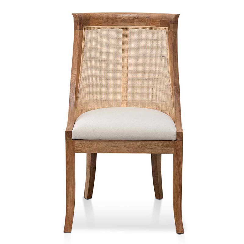 Cobberas | Natural Light Beige Coastal Wooden Dining Chairs | Set Of 2