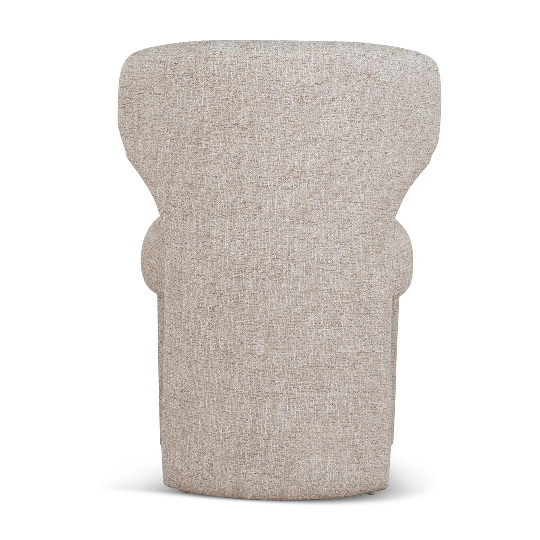 Collaroy | Modern Beige Dark Moss Fabric Wooden Dining Chairs | Pale Beige