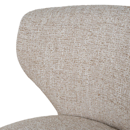 Collaroy | Modern Beige Dark Moss Fabric Wooden Dining Chairs | Pale Beige