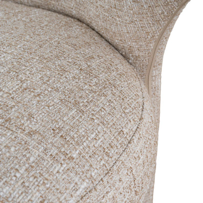 Collaroy | Modern Beige Dark Moss Fabric Wooden Dining Chairs | Pale Beige