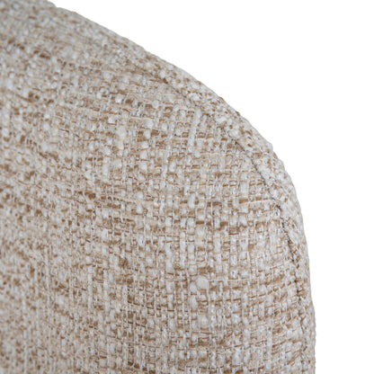 Collaroy | Modern Beige Dark Moss Fabric Wooden Dining Chairs | Pale Beige