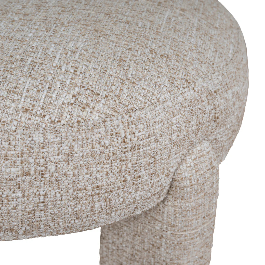 Collaroy | Modern Beige Dark Moss Fabric Wooden Dining Chairs | Pale Beige